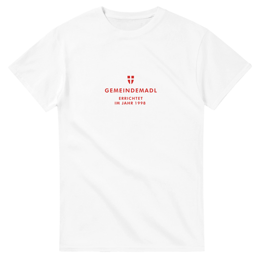 „Gemeindebua“ T-Shirt in Weiß – Produktansicht